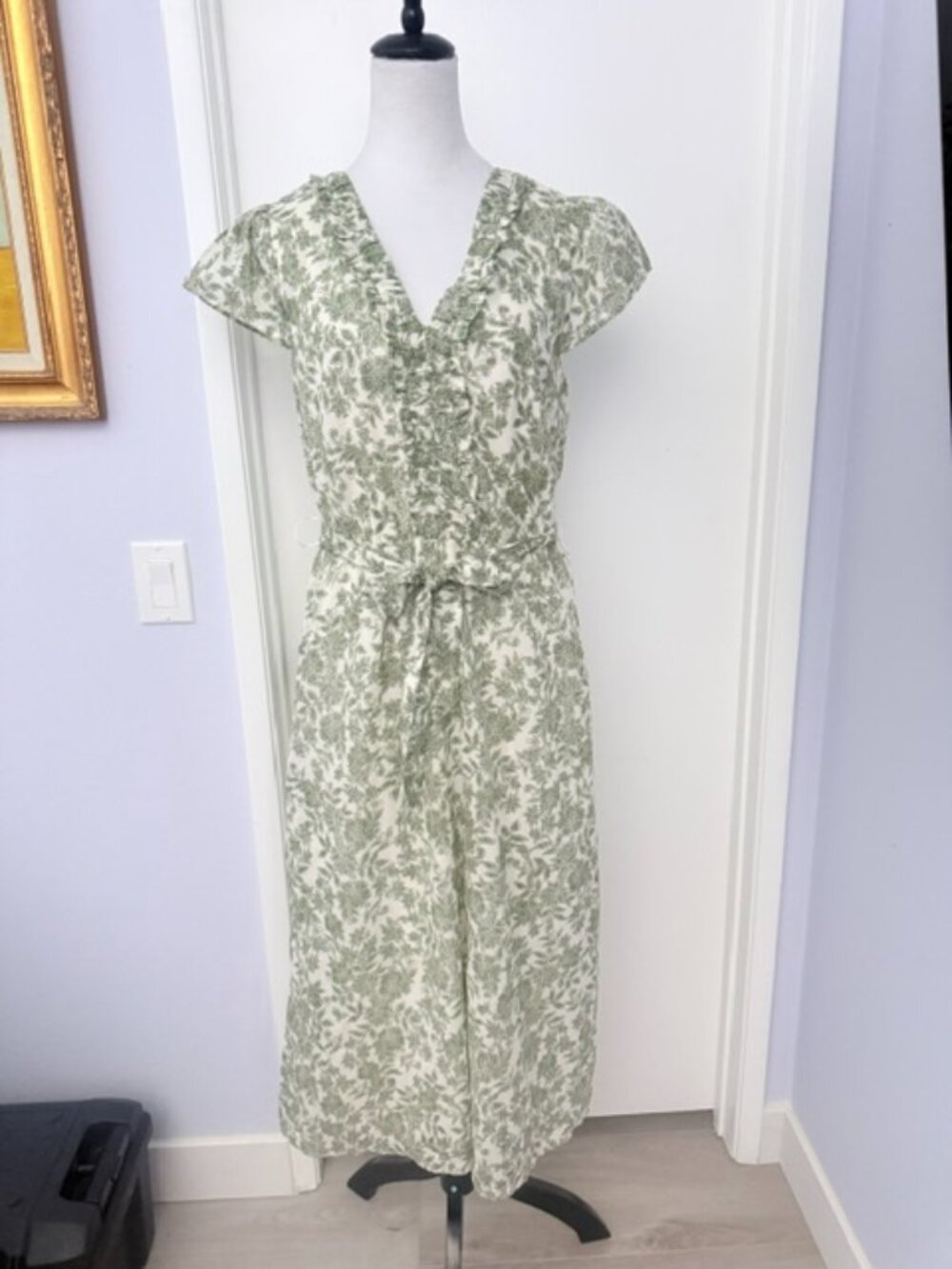 Maggy London cotton printed midi dress